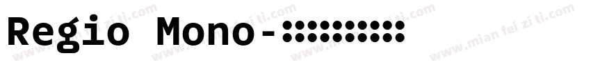 Regio Mono字体转换